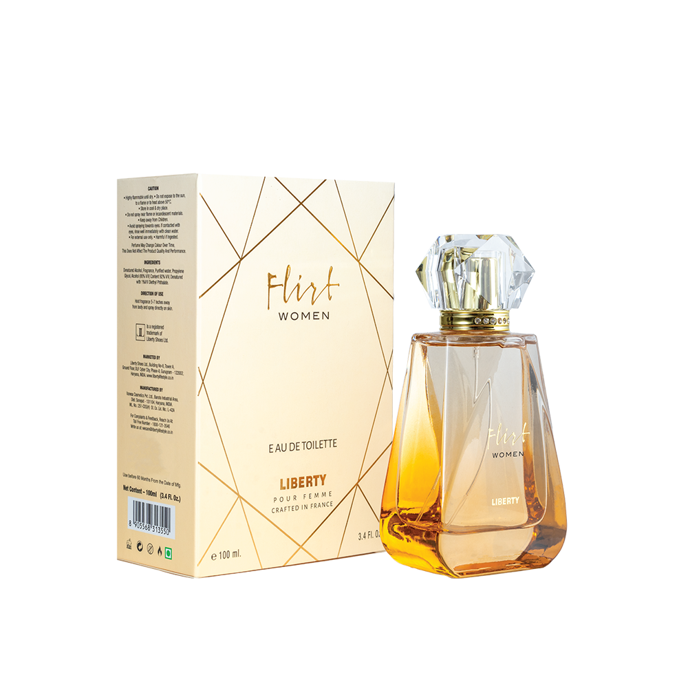 Liberty Luxury Flirt Perfume for Women (1ml/3.4Oz), Eau de Toilette (EDT), Crafted in France, Long Lasting Smell, Floral & Oriental notes