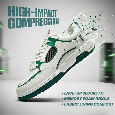 LEAP7X Green Casual Lacing Sneakers for Men JETSTEP-E by Liberty