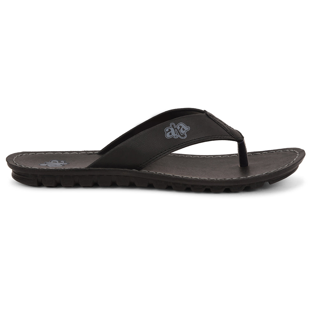 A-HA Black Casual Slipper For Men 2137-51 By Liberty