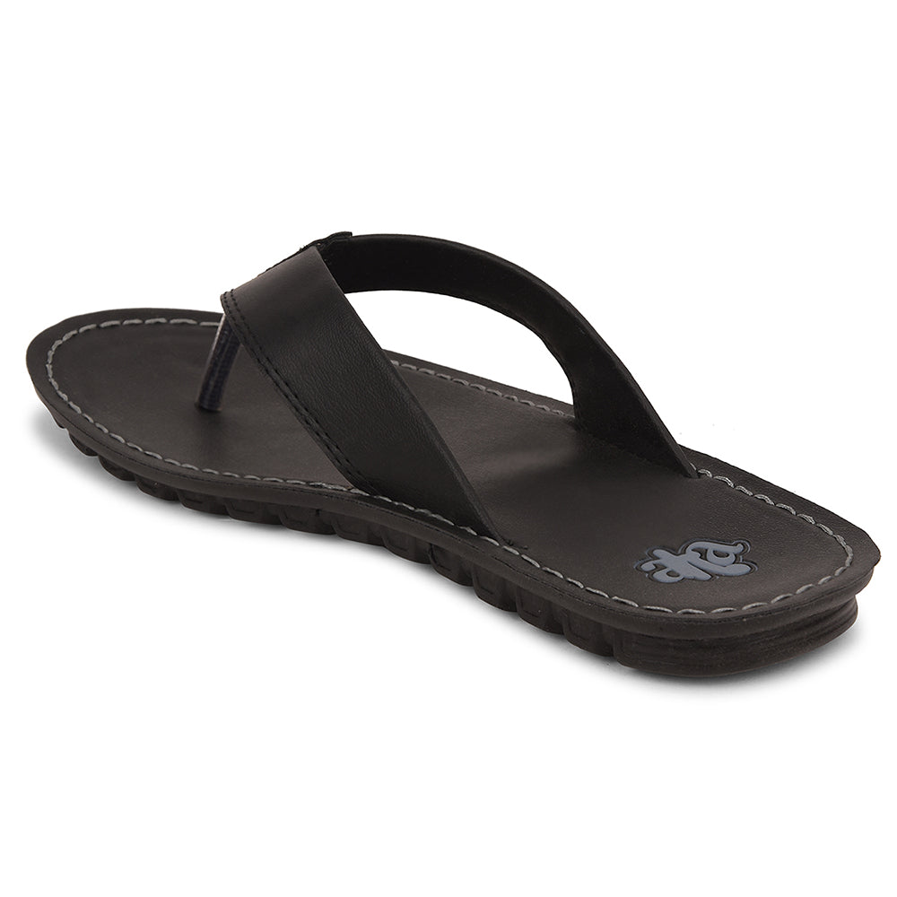 A-HA Black Casual Slipper For Men 2137-51 By Liberty