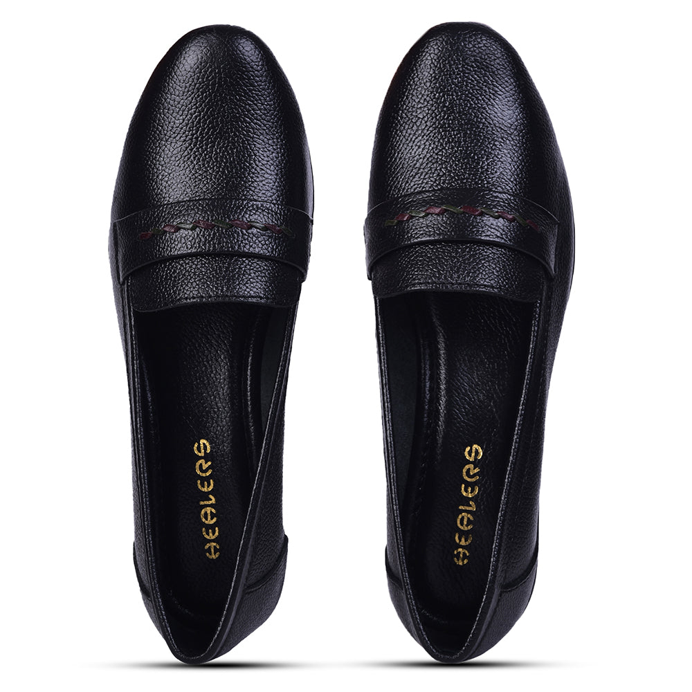 Healers Formal Black Wedge Heel Ballerina For Women T84-2 By Liberty
