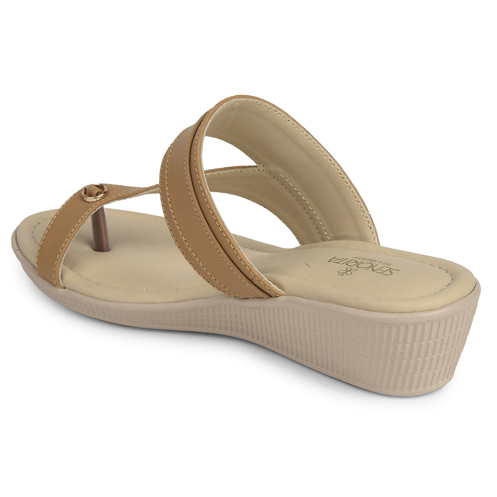 Senorita Beige Casual Sandal For Women AFL-9 