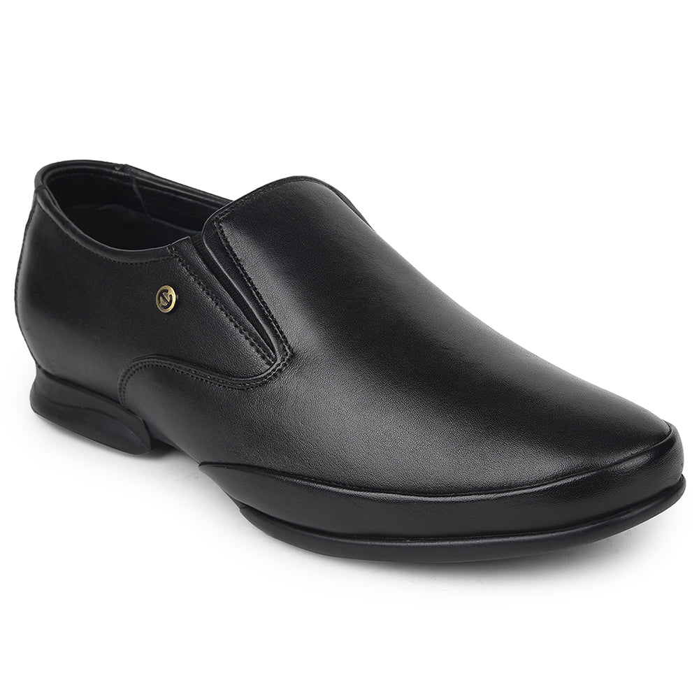 Healers Black Formal Non Lacing Moccasins For Mens J757-03 