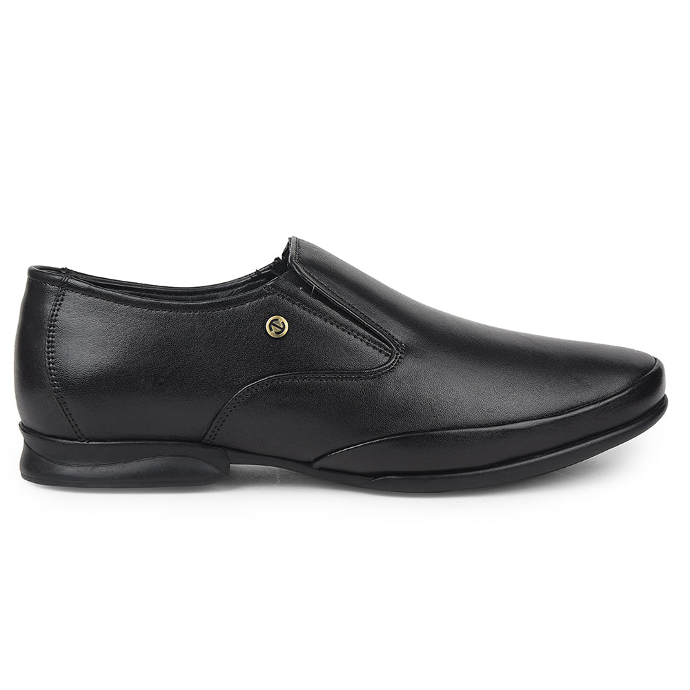 Healers Black Formal Non Lacing Moccasins For Mens J757-03 