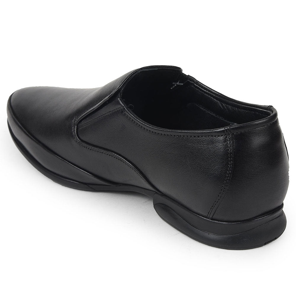Healers Black Formal Non Lacing Moccasins For Mens J757-03 