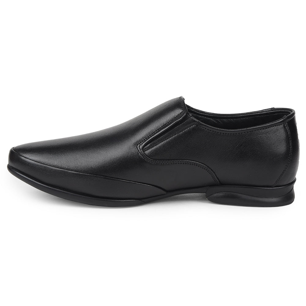 Healers Black Formal Non Lacing Moccasins For Mens J757-03 