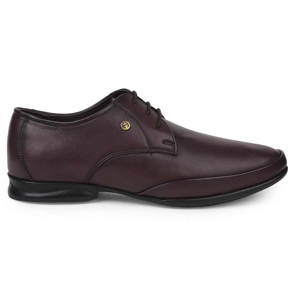 Healers Brown Formal Lacing Derby Shoes For Mens J757-02 