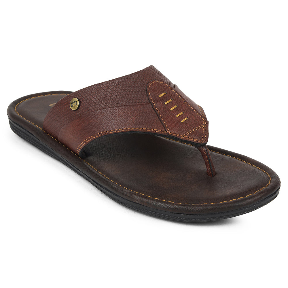Coolers Tan Casual Slipper For Mens AOL-13 
