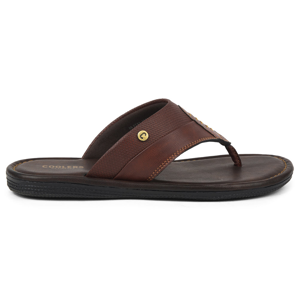 Coolers Tan Casual Slipper For Mens AOL-13 