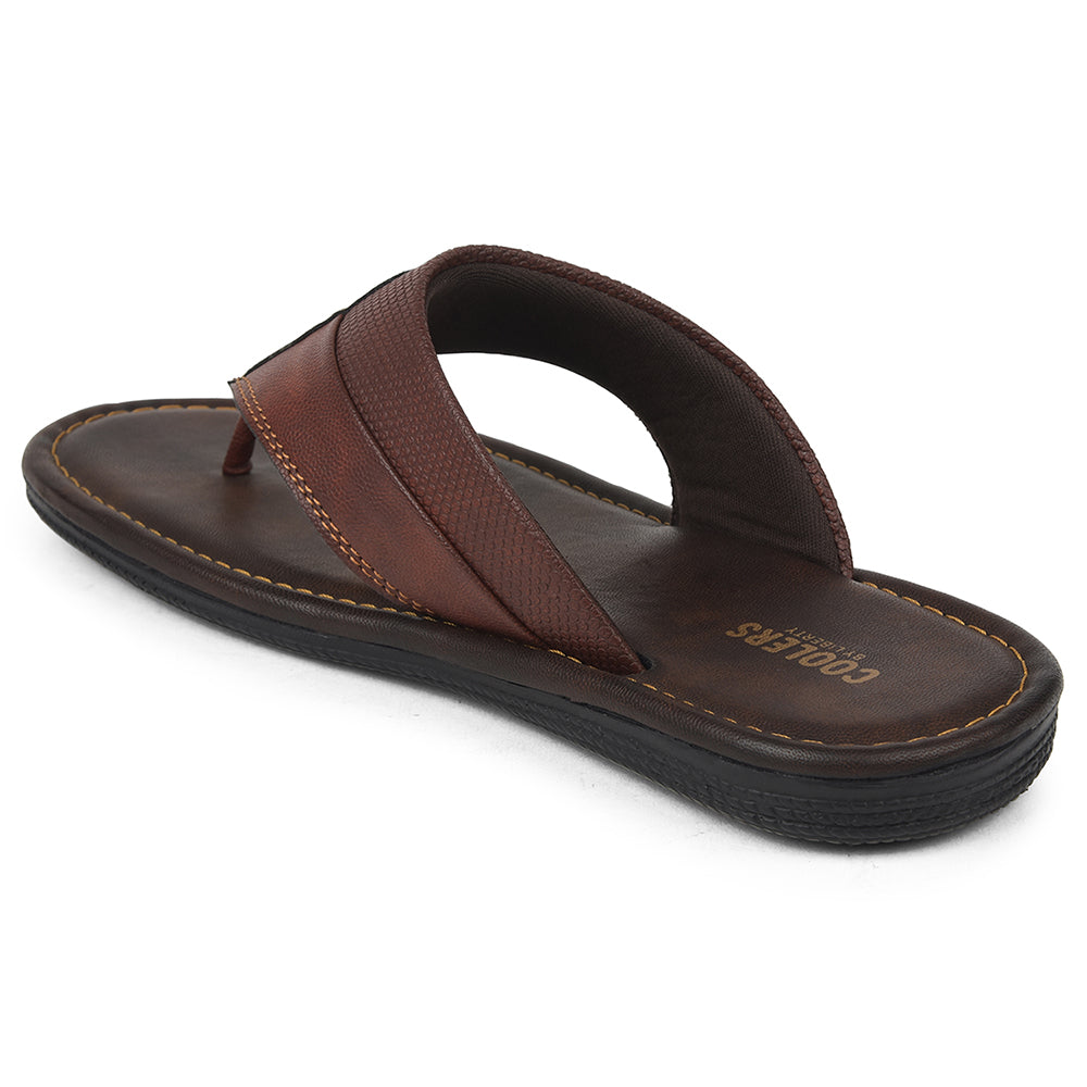 Coolers Tan Casual Slipper For Mens AOL-13 