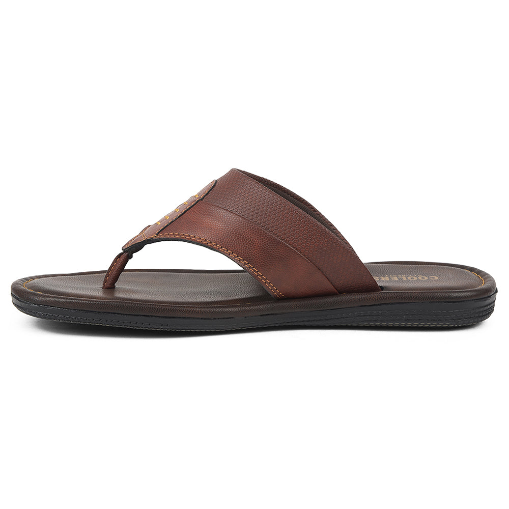 Coolers Tan Casual Slipper For Mens AOL-13 