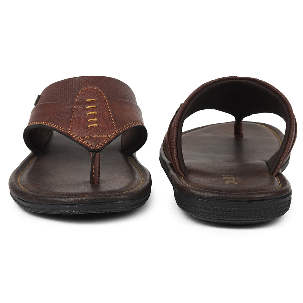 Coolers Tan Casual Slipper For Mens AOL-13 
