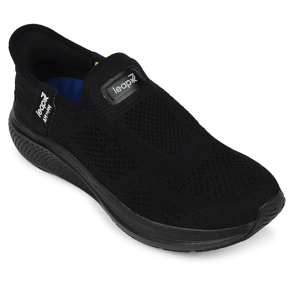 Buy Leap7x Black Sports Without Laces Solid Walking Shoes