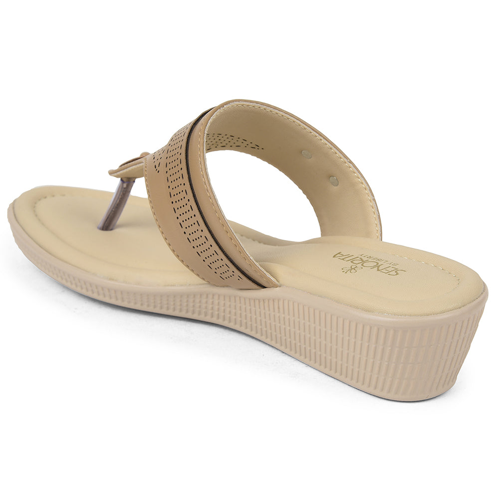 Senorita Beige Casual Sandal For Women AFL-3 