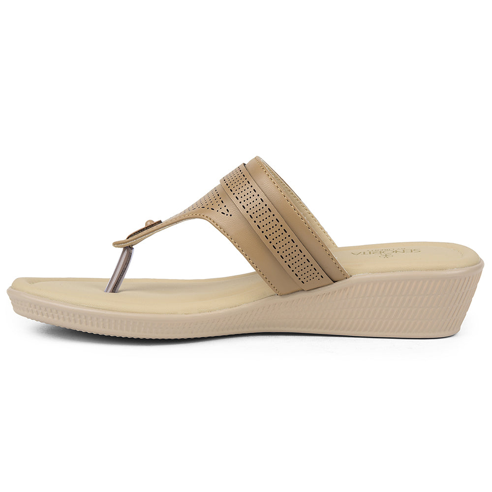 Senorita Beige Casual Sandal For Women AFL-3 
