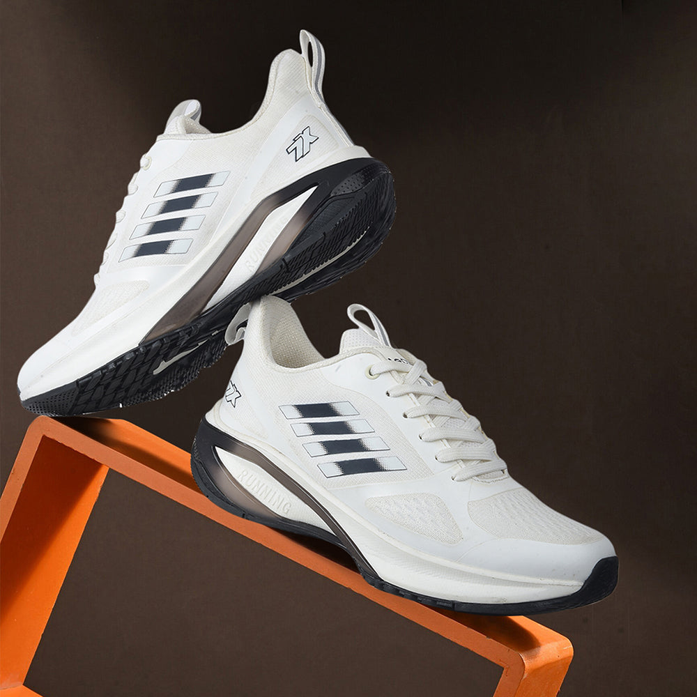 Buy White Leap7x Sports Running Shoes For Men Online