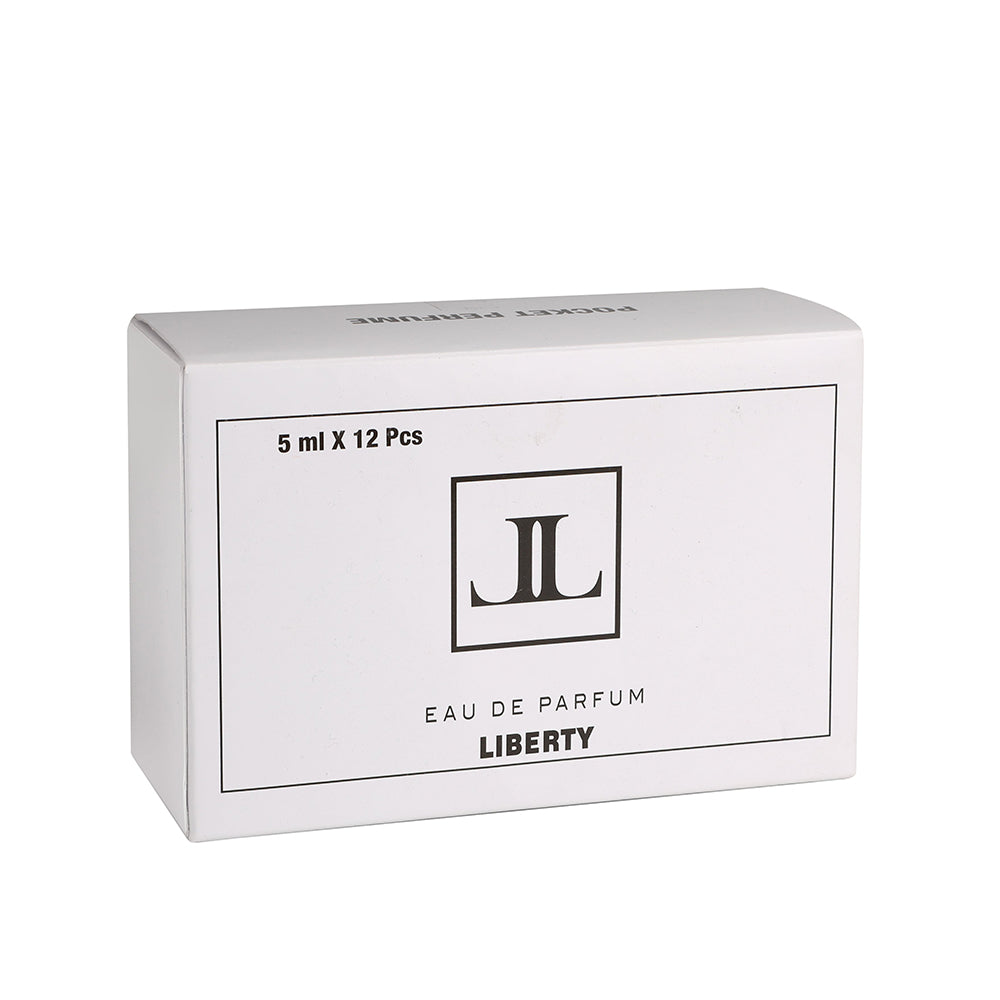 Liberty Luxury Pocket Liquid Perfume Testers For Men, Gift Set - Pack Of 12, Long Lasting Fragrance, Edp - 12 Men Musk Scent - Rebel, Impulse, Marine, Passion, Legend, & Oud Gold (5 Milliliters Each)