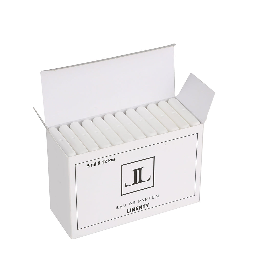 Liberty Luxury Pocket Liquid Perfume Testers For Men, Gift Set - Pack Of 12, Long Lasting Fragrance, Edp - 12 Men Musk Scent - Rebel, Impulse, Marine, Passion, Legend, & Oud Gold (5 Milliliters Each)