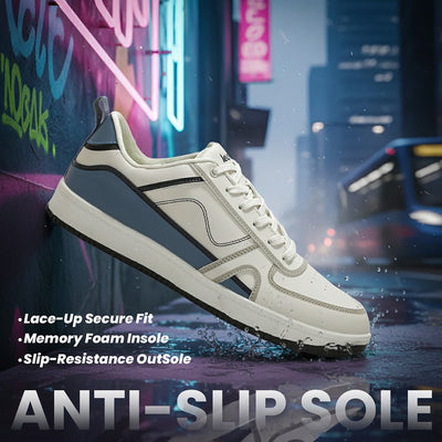 LEAP7X White Casual Lacing Sneakers for Men SNOOKEY-1E by Liberty