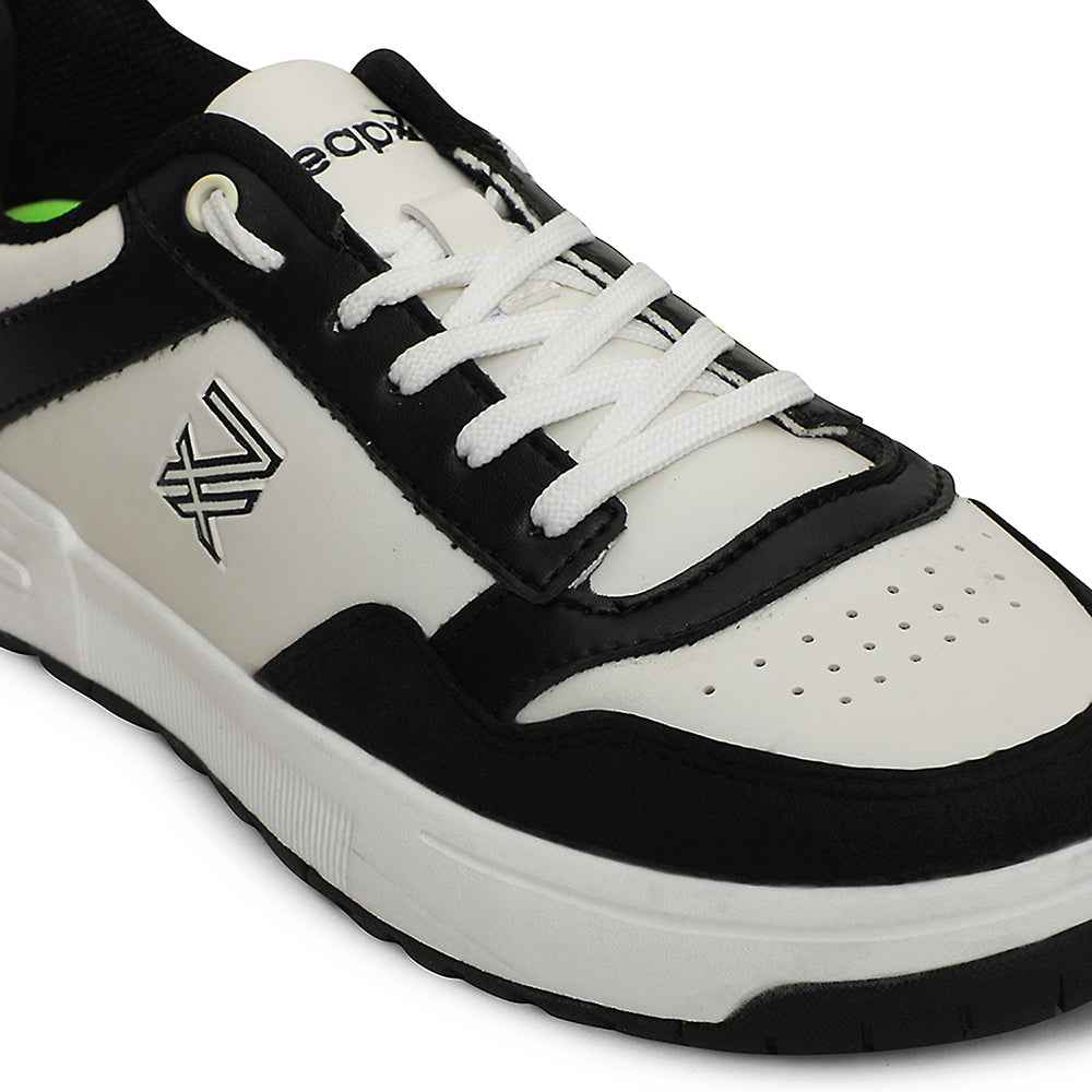 Buy Leap7x Black Casual Lacing Sneakers For Men AMAZER-10E By Liberty