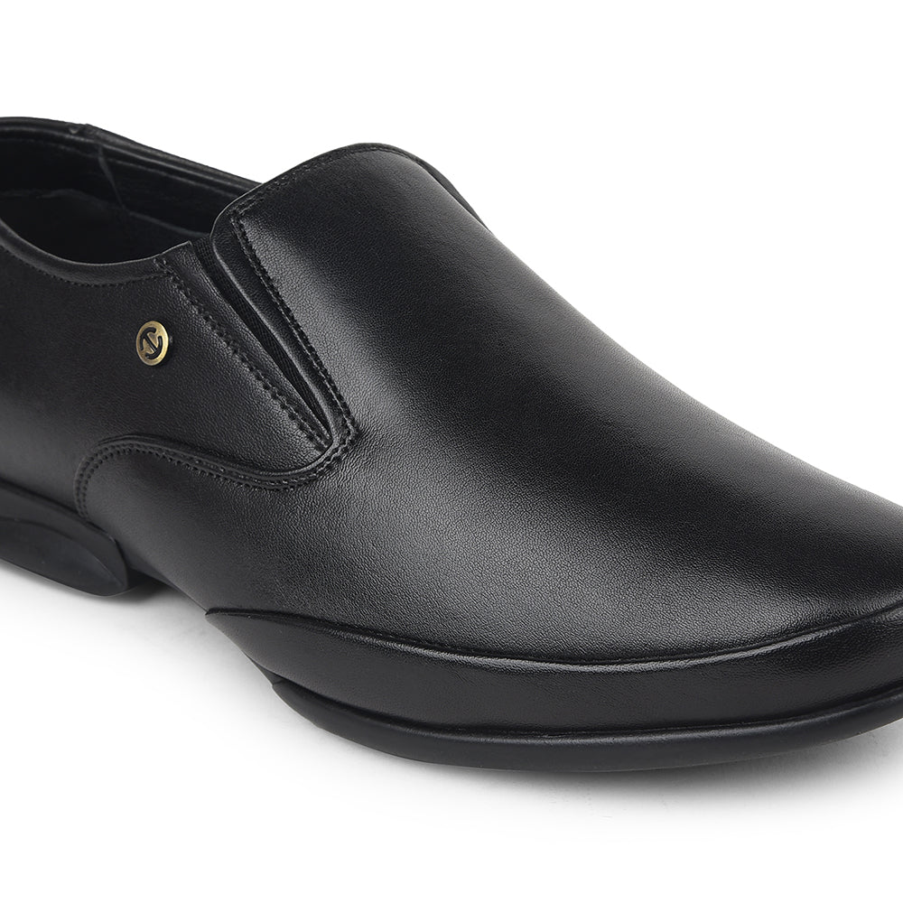 Healers Black Formal Non Lacing Moccasins For Mens J757-03 