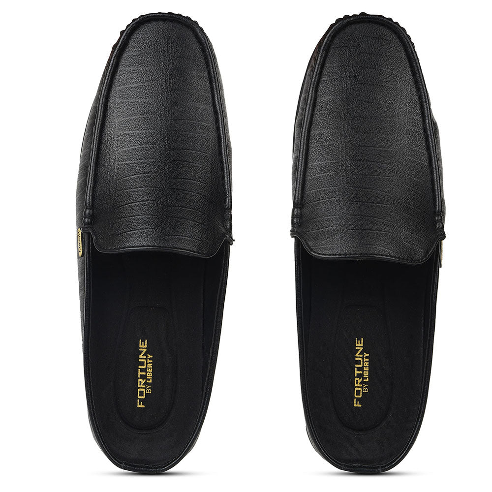 Fortune Black Casual Loafers For Mens VSL-6 