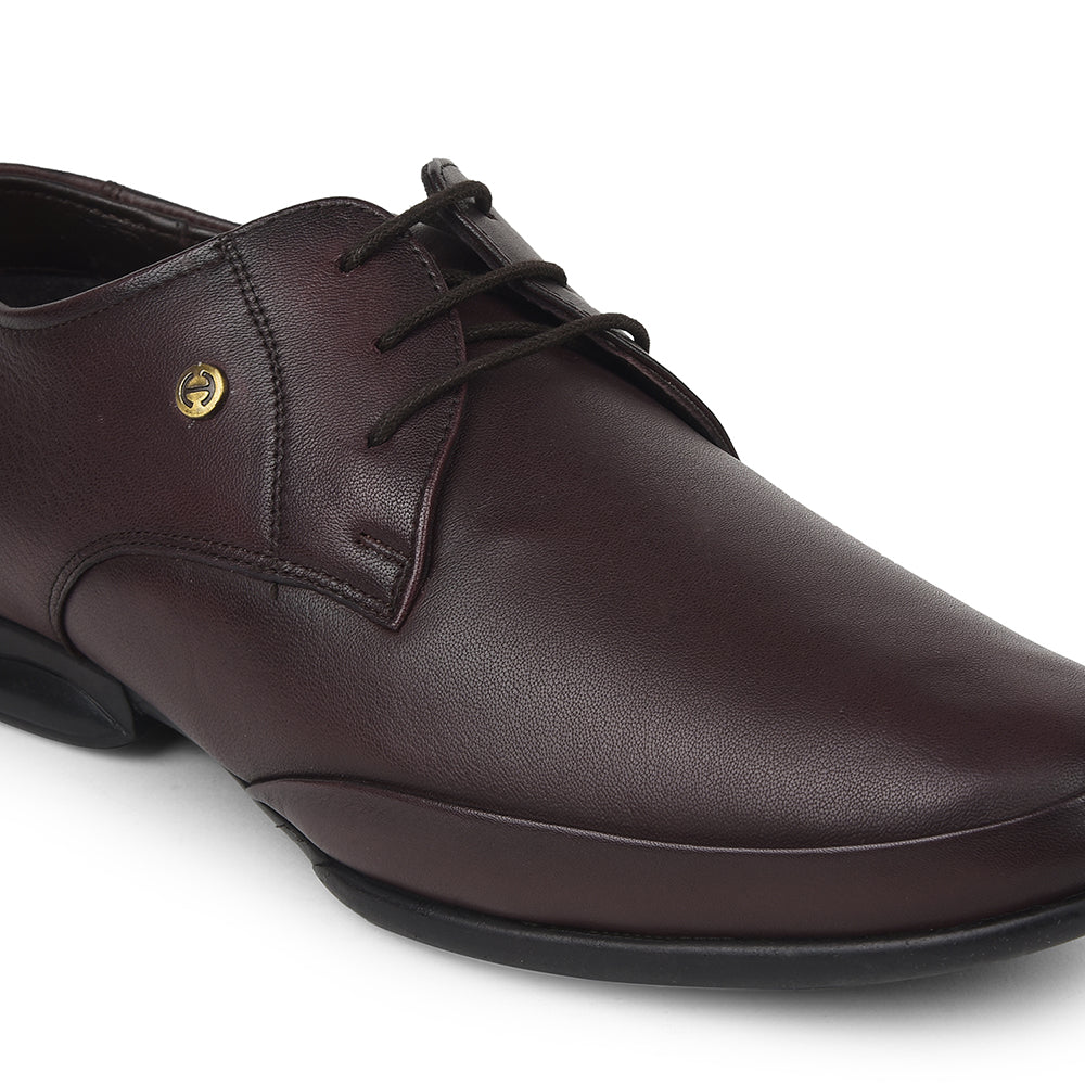 Healers Brown Formal Lacing Derby Shoes For Mens J757-02 