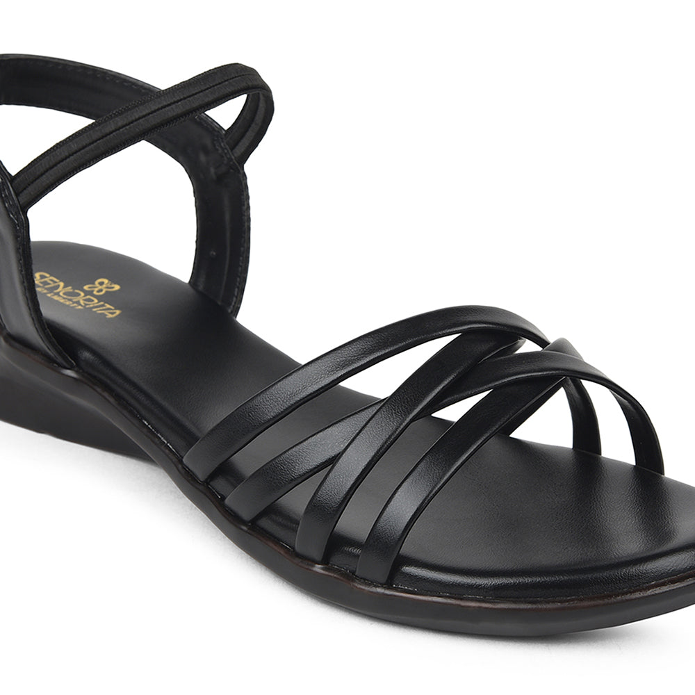 Senorita Black Casual Sandal For Women JFL-39 