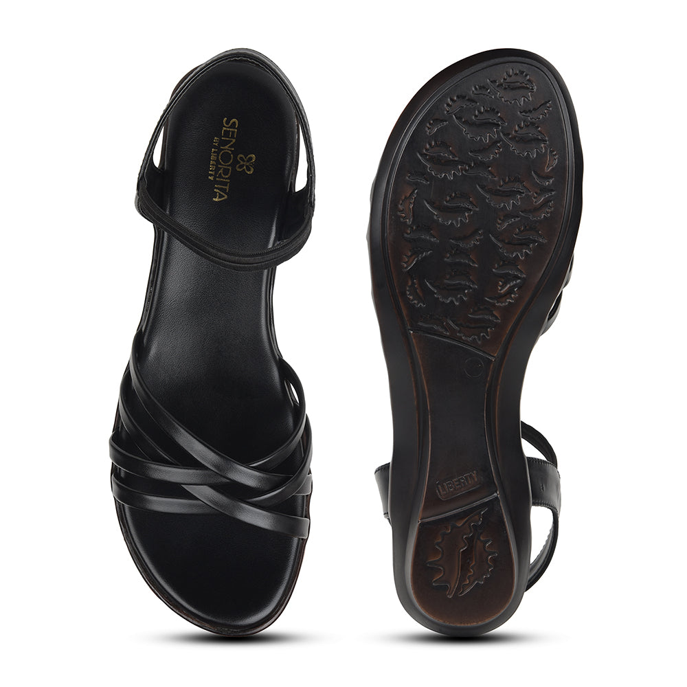 Senorita Black Casual Sandal For Women JFL-39 