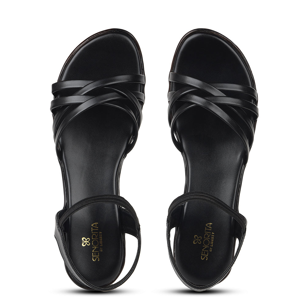 Senorita Black Casual Sandal For Women JFL-39 