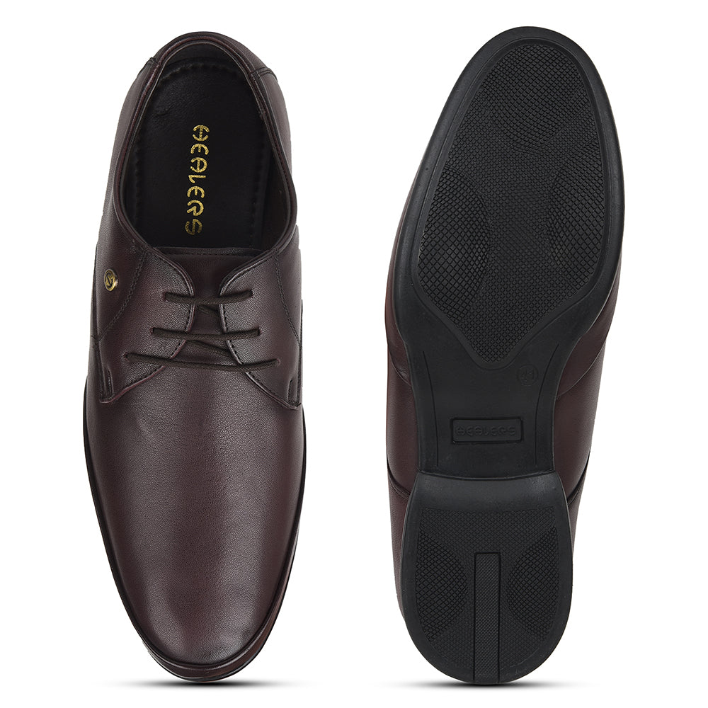 Healers Brown Formal Lacing Derby Shoes For Mens J757-02 