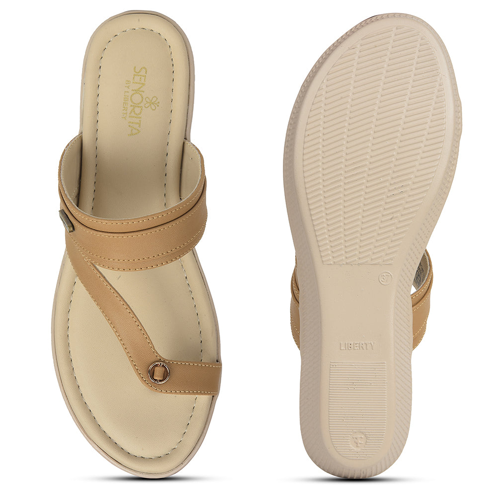 Senorita Beige Casual Sandal For Women AFL-9 
