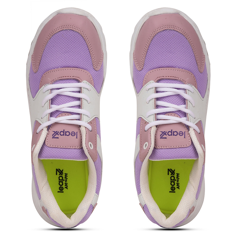 Buy Leap7x Purple Casual Lacing Shoes for Kids