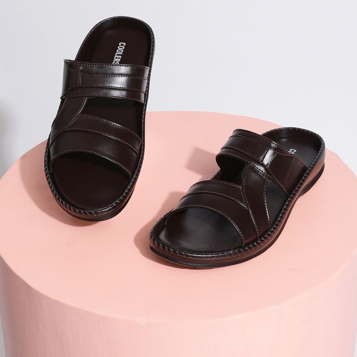 Metro Mens Leather White Slippers (Size (7 UK (41 EU)) : Amazon.in: Fashion