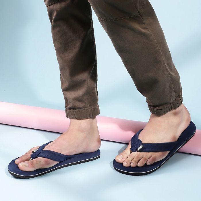 AHA (Blue) Flip-flops For Men ORTHO-1 By Liberty