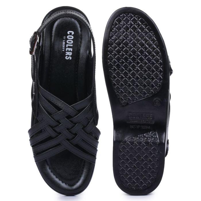 Coolers Formal Black Sandals For Mens 2013154 By Liberty