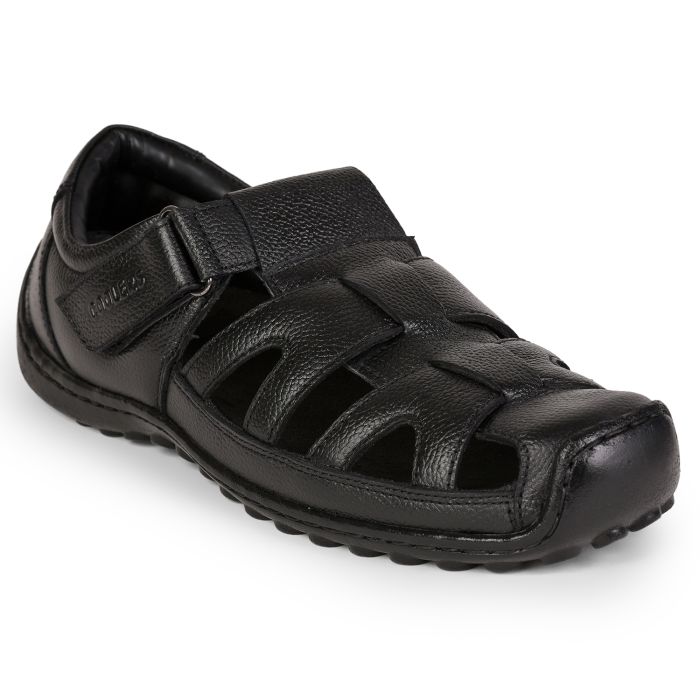 Coolers Formal Black Sandals For Mens LOM428N By Liberty