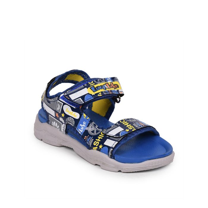 Buy Lucy & Luke By Liberty Royal Blue Casual Sandals For Kids (RICKY-2 )