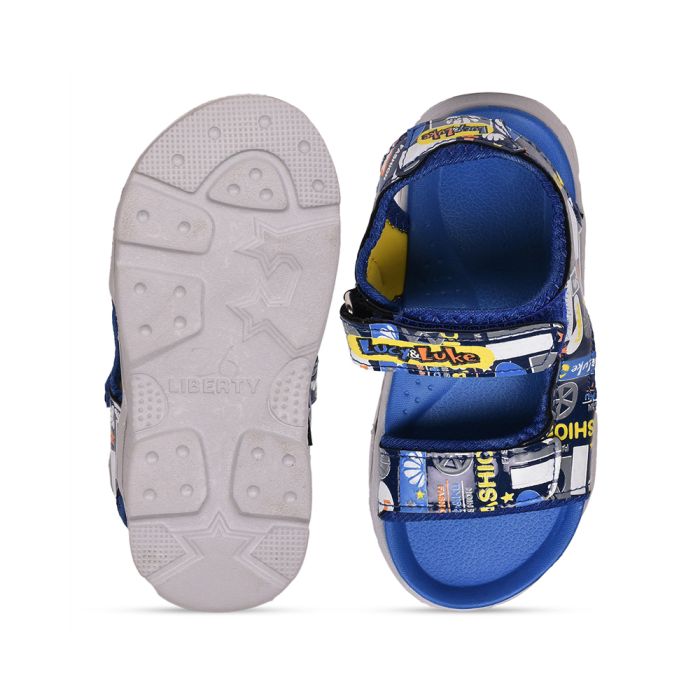 Buy Lucy & Luke By Liberty Royal Blue Casual Sandals For Kids (RICKY-2 )