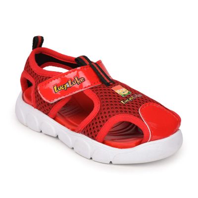 Lucy & Luke (Red) Casual Sandal For Kids FLYNN-29 By Liberty Lucy & Luke