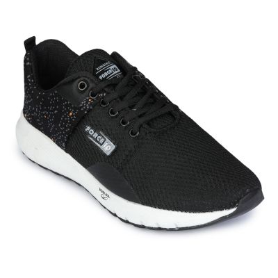 Force 10 Men Black Sports Running Shoes (HEXA-1ME) Force 10