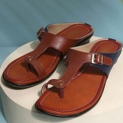 Senorita Casual (Tan) Thong Sandals For Womens D1-06 By Liberty
