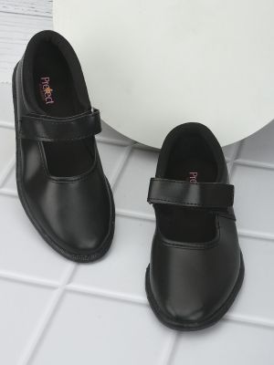 Prefect (Black) Ballerina School Shoes For Kids NS/GIRLV By Liberty