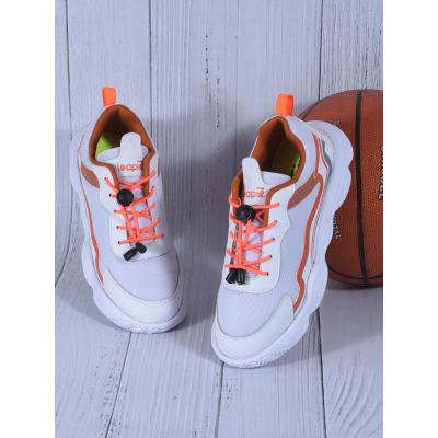 LEAP7X Sports Non Lacing Shoe For Kids (White) WALT-505E By Liberty LEAP7X