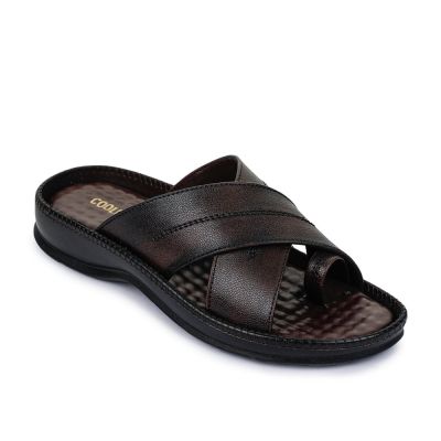 Coolers Men's Brown Formal Slippers (A2-101E) Coolers