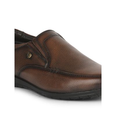 Healers Formal (Brown) Non lacing Shoes For Mens UVL-94 By Liberty Healers