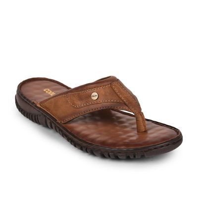 Coolers Mens Tan Formal Thong Slippers (AMOS-167 ) Coolers