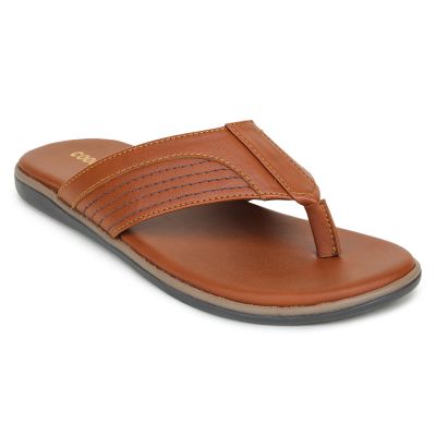 Coolers Casual (Tan) Thong Slippers For Mens AVN-41 By Liberty Coolers