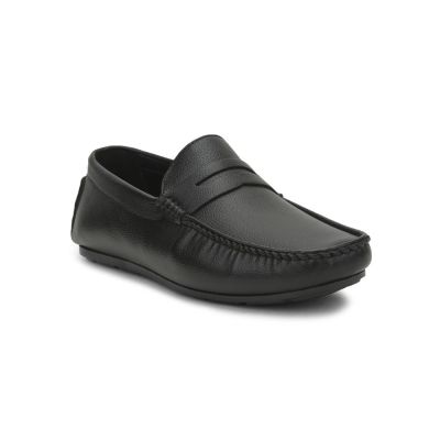 Fortune (Black) Penny Loafer Shoes For Mens AVN-62E By Liberty Fortune