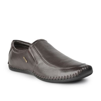 Fortune Formal Slip On Shoes For Mens (BROWN) BM-17 By Liberty Fortune